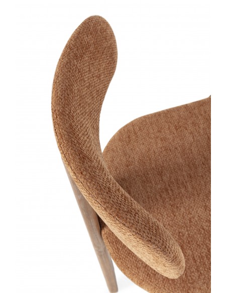 Silla de diseño contemporáneo NADIA con Estructura de Roble Lavado