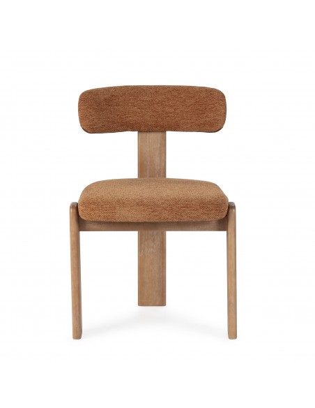 Silla de diseño contemporáneo NADIA con Estructura de Roble Lavado