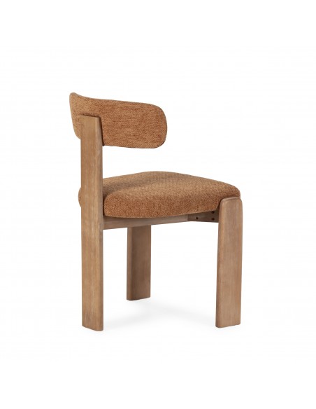 Silla de diseño contemporáneo NADIA con Estructura de Roble Lavado