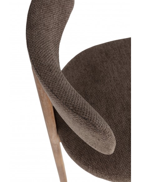 Silla de diseño contemporáneo NADIA con Estructura de Roble Lavado