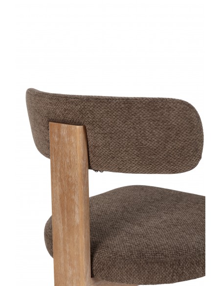 Silla de diseño contemporáneo NADIA con Estructura de Roble Lavado