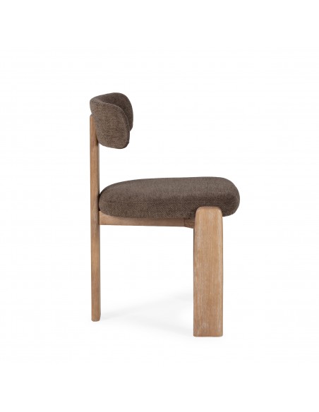 Silla de diseño contemporáneo NADIA con Estructura de Roble Lavado