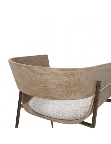 Silla con brazos y respaldo roble envolvente...