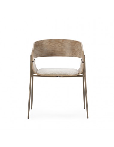 Silla con brazos y respaldo roble envolvente...