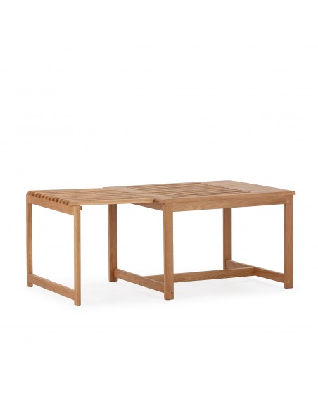 Mesa moderna de centro extensible en Roble UNAI 70 (110) cm