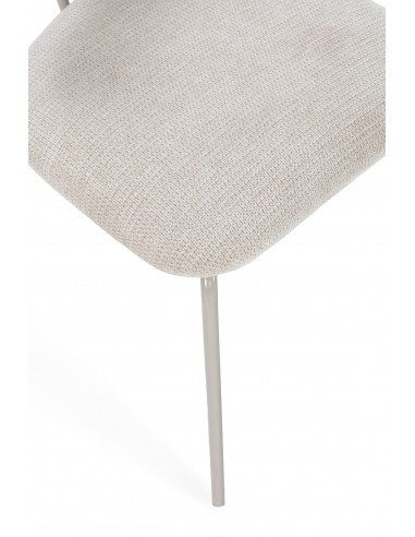 Silla minimalista OLIMPIA beige con respaldo en...