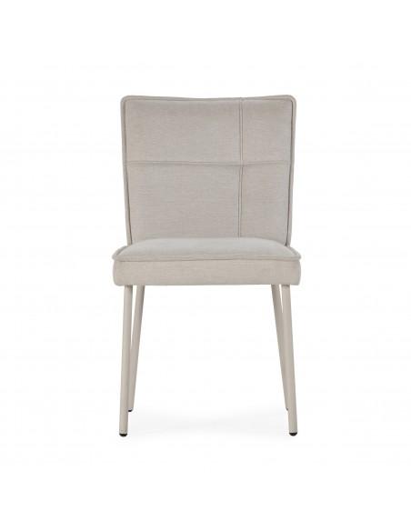 Compre a Cadeira de design moderno VESTA, estofada em tecido com pés em metal