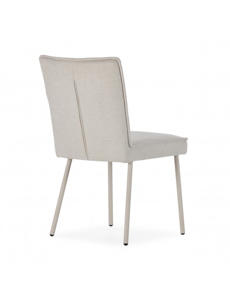 Compre a Cadeira de design moderno VESTA, estofada em tecido com pés em metal