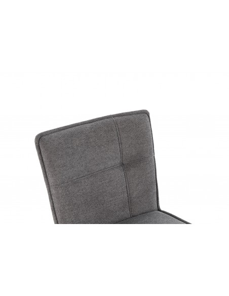 Compre a Cadeira de design moderno VESTA, estofada em tecido com pés em metal