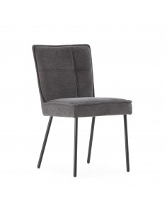 Silla de diseño moderno VESTA, tapizada en tejido con... 2