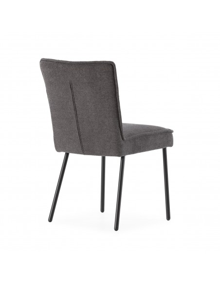 Compre a Cadeira de design moderno VESTA, estofada em tecido com pés em metal