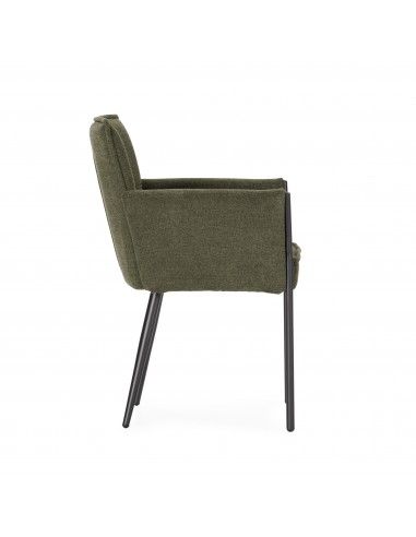 Cadeira VESTA com braços, forrada a tecido e...