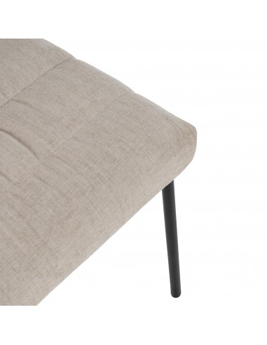 Silla de diseño NAOMI tapizada en tela con...
