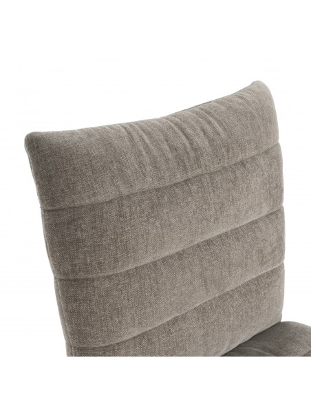 Cadeira NAOMI em tecido com pés em metal