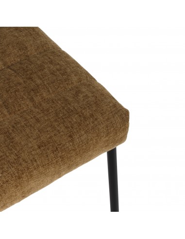 Silla de diseño NAOMI tapizada en tela con...