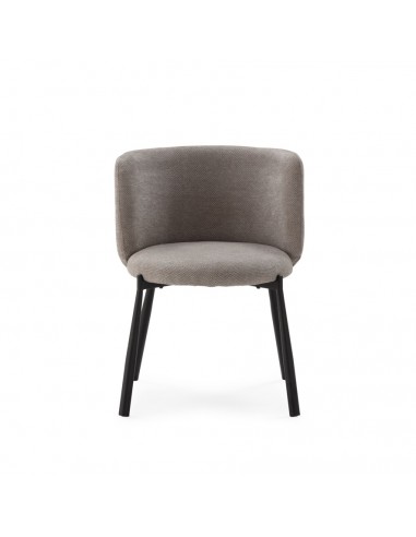 Butaca GINNY Tapizada en Tela con Patas de...