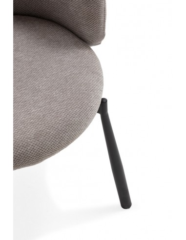 Butaca GINNY Tapizada en Tela con Patas de...