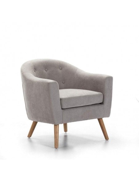 POLTRONA DE DESIGN CONTEMPORÂNEO LIMA, tela, capitoné