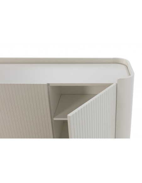 Aparador WILLA 200 com design moderno e minimalista, lacado a creme.