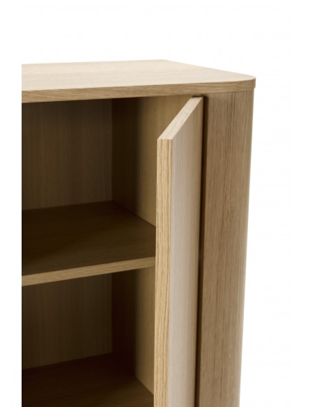 Aparador minimalista alto cube de carvalho PADOC 100 x 133