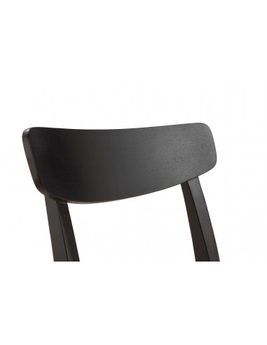 Silla mediterránea BIEL de Madera negra y...