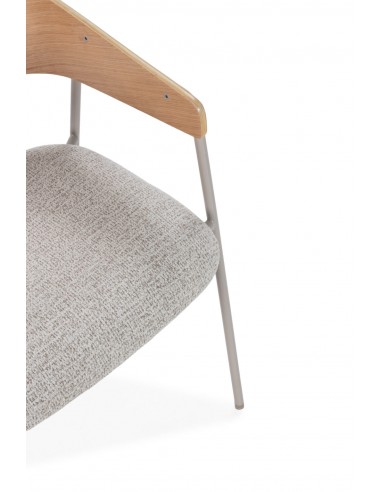 Silla de diseño CORA tela Beige con Respaldo...