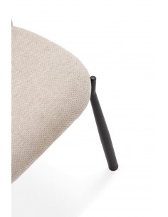 Silla de diseño GINNY Tapizada en Tela con Patas de Metal... 2