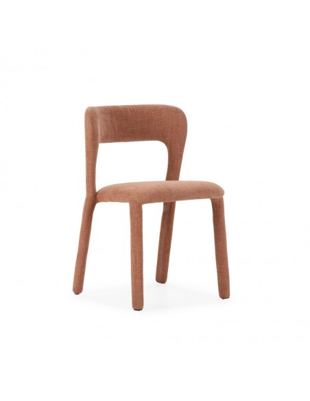 Silla de diseño orgánico LILIA, tapizado integral en Tela