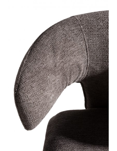 Silla de diseño moderno MACA con pata tapizada