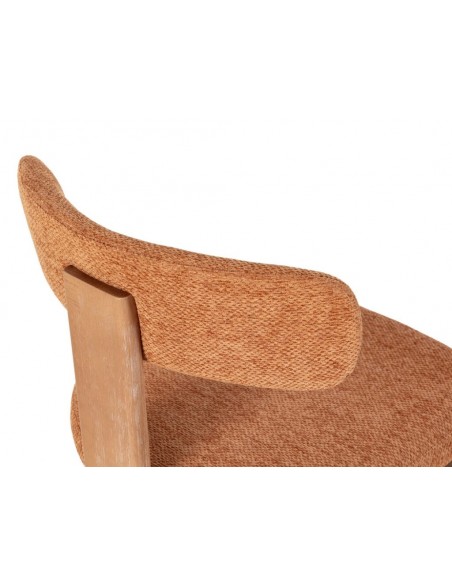 Silla de diseño contemporáneo NADIA con Estructura de Roble Lavado