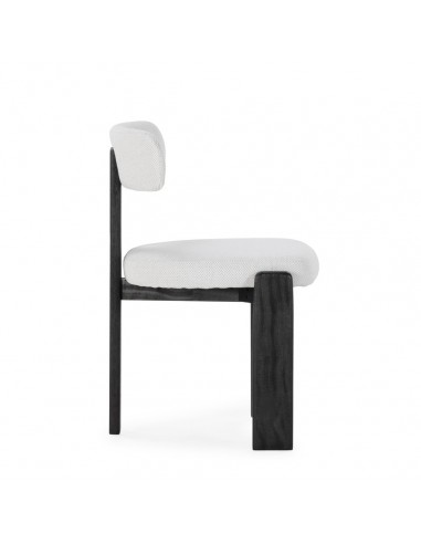 Silla de diseño NADIA en Tejido gris hielo y...