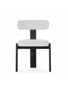 Silla de diseño NADIA en Tejido gris hielo y Estructura... 2