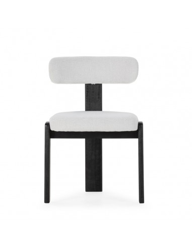 Silla de diseño NADIA en Tejido gris hielo y...