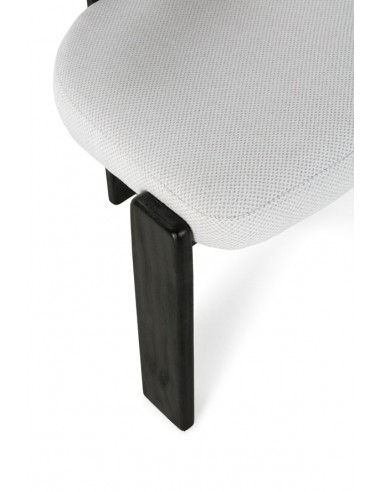 Cadeira NADIA em tecido cinza gelo com...