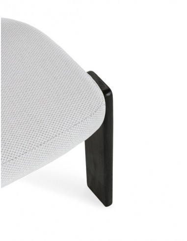 Silla de diseño NADIA en Tejido gris hielo y...