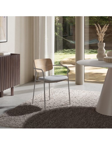 Cadeira de design NOUR com encosto em carvalho...