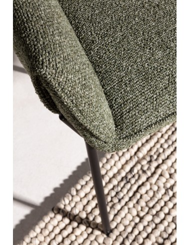 Silla con brazos de diseño SUMA, tapizado en...