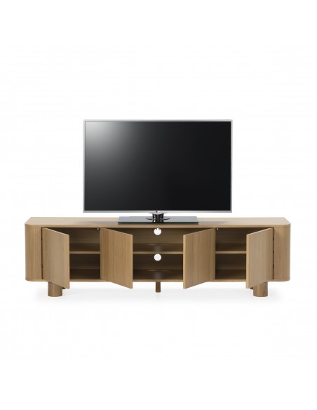 Móvel TV minimalista moderno PADOC 180 em carvalho