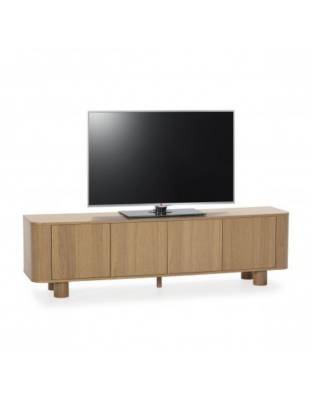 Móvel TV minimalista moderno PADOC 180 em carvalho