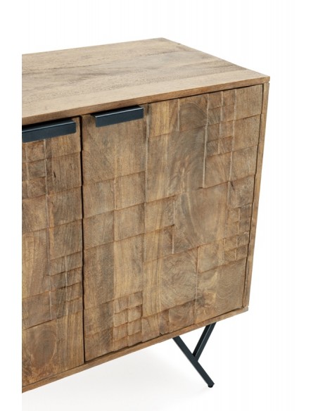 Aparador étnico PRIYA 175 x 78, madera de mango y metal