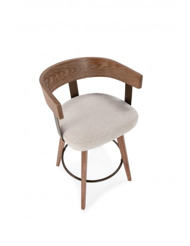 Taburete nórdico giratorio ILIA roble lavado,...