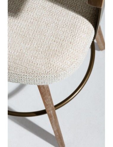 Taburete nórdico giratorio ILIA roble lavado,...