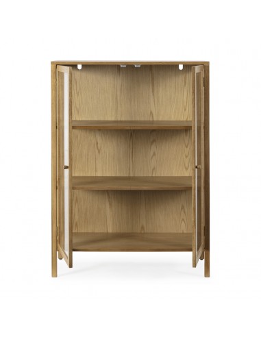 Vitrina diseño mediterráneo CECI 90, roble con...