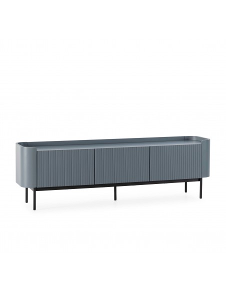 Mueble de TV de diseño WILLA 180 cm lacado azul
