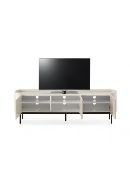 Mueble TV de diseño minimalista WILLA 180 lacado crema