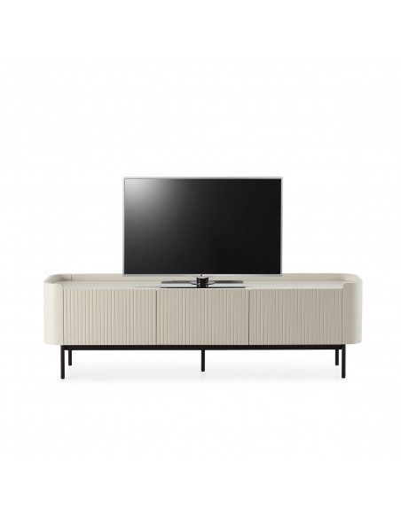 Móvel TV WILLA 180 com design minimalista lacado a creme.