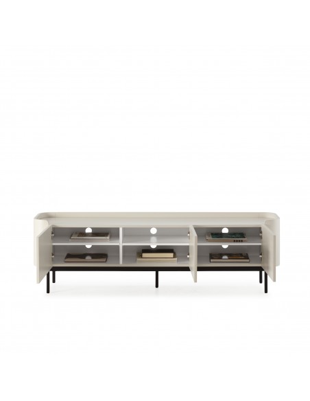 Móvel TV WILLA 180 com design minimalista lacado a creme.
