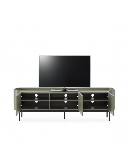 Móvel TV WILLA 180 com design minimalista, lacado verde.