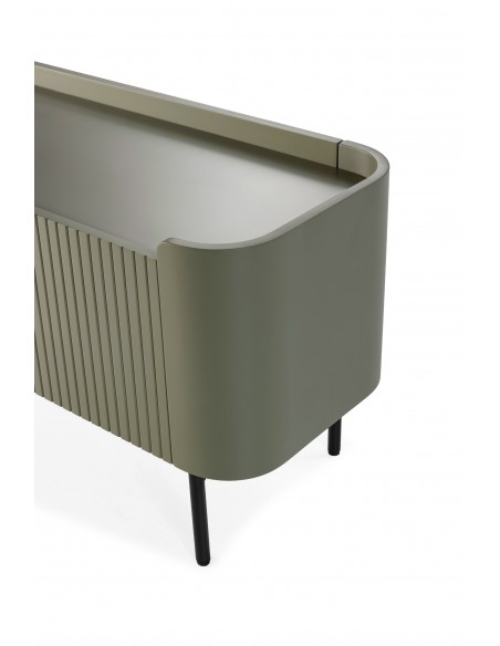 Móvel TV WILLA 180 com design minimalista, lacado verde.