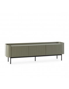 Mueble TV de diseño minimalista WILLA 180 lacado verde